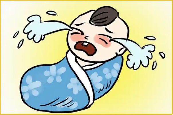 婴幼儿晚上哭闹可能是肠绞痛