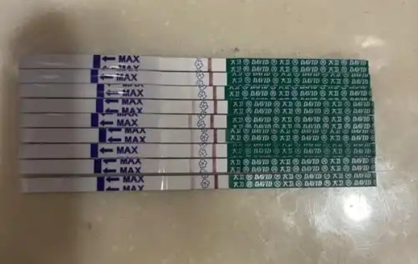 采用试纸检测发现是弱阳性