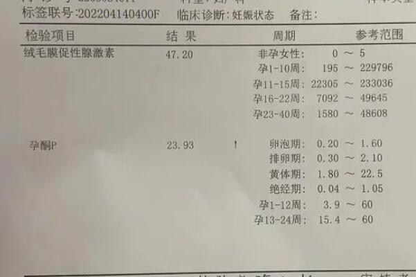 hcg数值在同房23天后大于5.0小于10这是不是表示怀孕了？