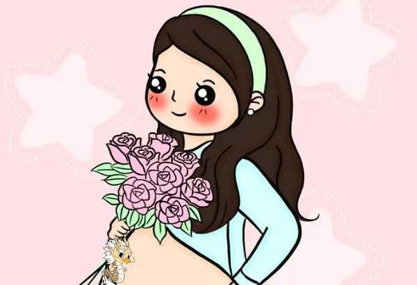 怀女孩的妈妈毛发会更加光亮